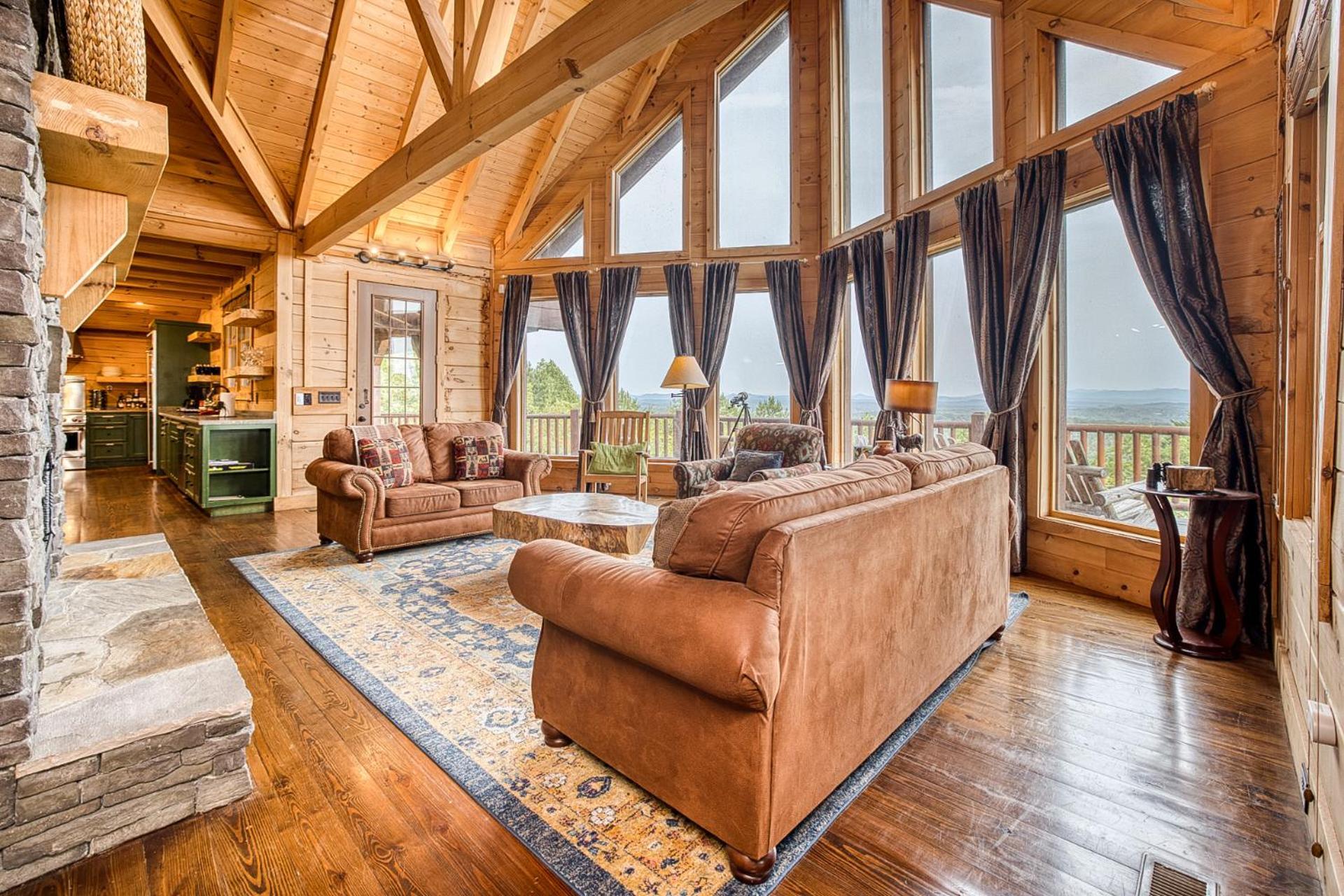 Sky High Lodge By Bk Stays. Large Cabin. Amazing Views. Game Room. Jacuzzi. Six Bedrooms. Sleeps 12 Blue Ridge Eksteriør billede
