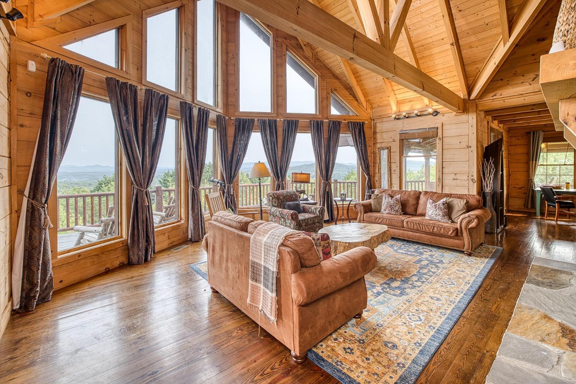 Sky High Lodge By Bk Stays. Large Cabin. Amazing Views. Game Room. Jacuzzi. Six Bedrooms. Sleeps 12 Blue Ridge Eksteriør billede