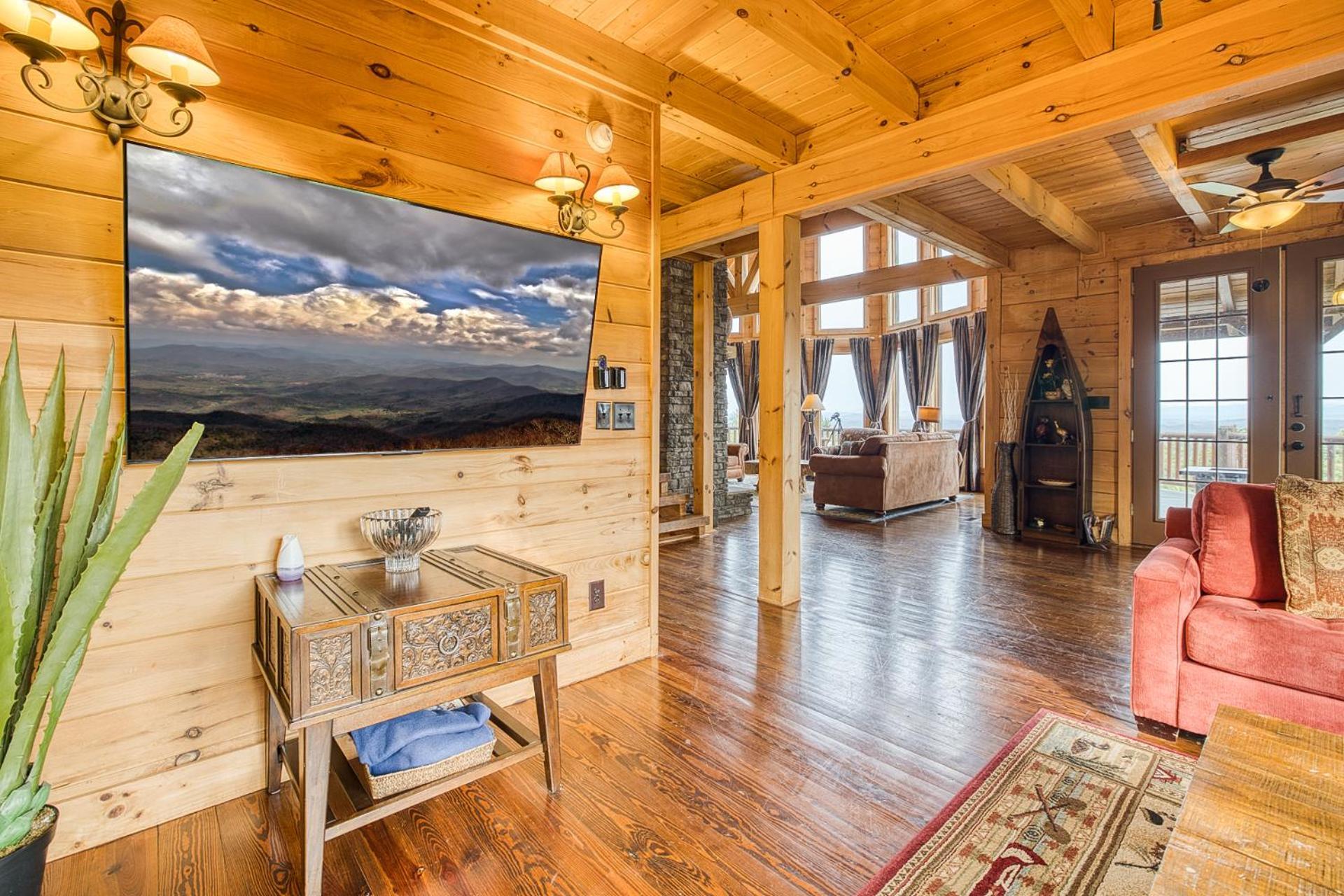 Sky High Lodge By Bk Stays. Large Cabin. Amazing Views. Game Room. Jacuzzi. Six Bedrooms. Sleeps 12 Blue Ridge Eksteriør billede